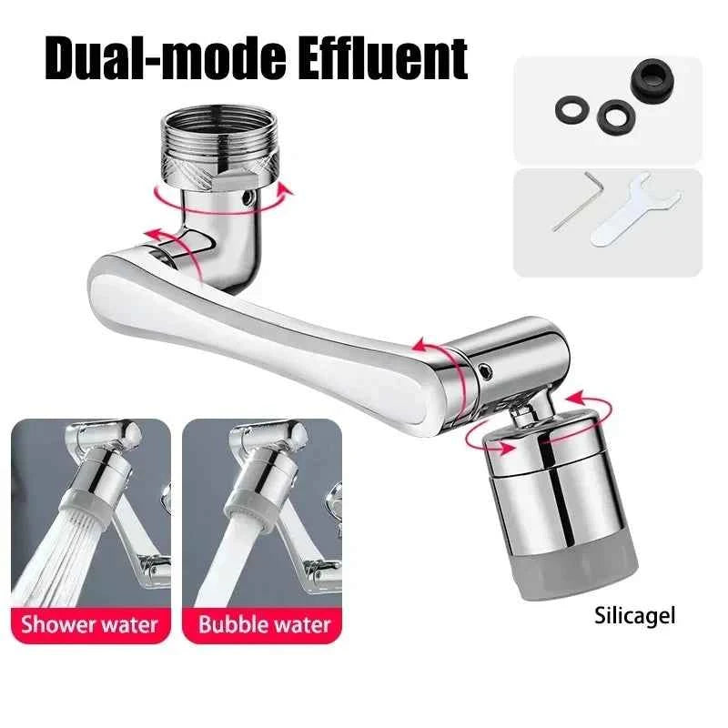 Metal 1080° Rotating Metal Faucet Sprayer Kitchen Saving Water Nozzle Tap Bathroom Faucet Extend Adaptor 22/24mm Bubbler