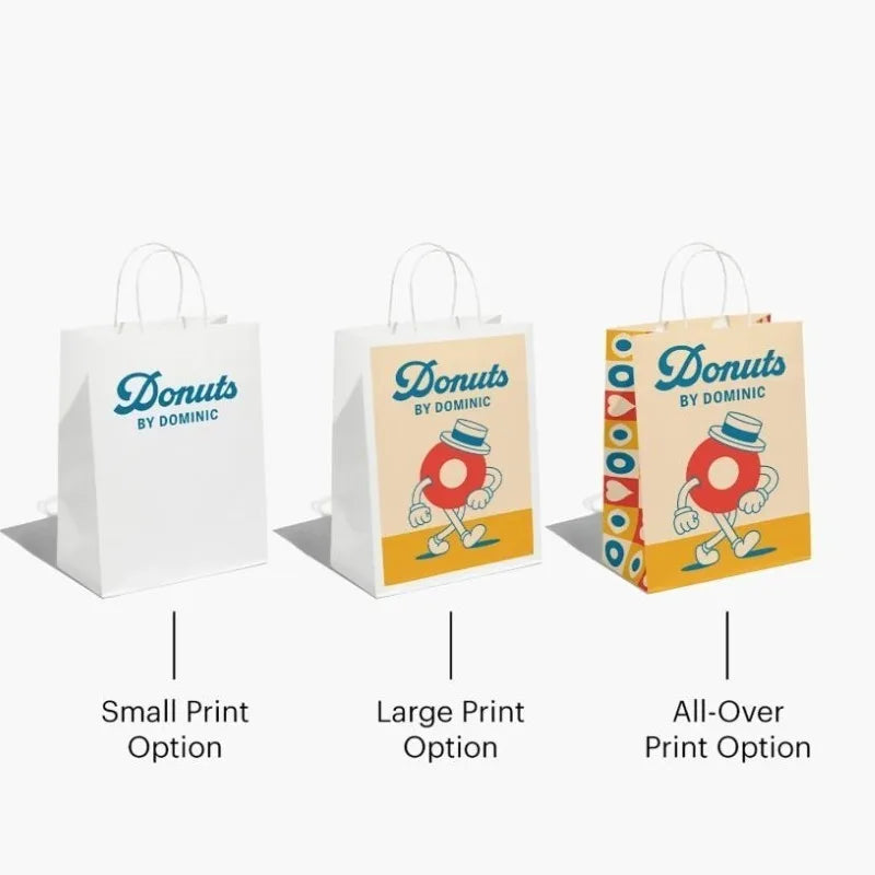Custom Paper Bags Wholesale Personalized Logo Kraft Paper Shopping Bags Custom Printed Packaging Gift Bags Manufacturer Supplier