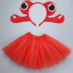 Animals  Children  Headband Tutu Skirt Tail Bow Kids  Girl Party Props Elephant Tiger Fox     Halloween Costume Cosplay