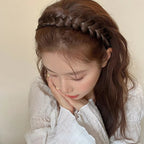 Women Synthetic Wig Twist Braided Hair Bands Fashion Braids Hair Accessories Women Bohemian Nature Headband Stretch for Party