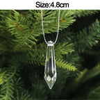 5pcs Christmas Home Decorations Crystal Acrylic Ornaments Snowflake Elk Xmas Tree Hanging Pendants Navidad 2026 New Year Gift