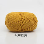 40-50g/Set 4ply Milk Cotton(80%) Knitting Yarn Needlework Dyed Lanas For Crochet Craft Sweater Hat Dolls At Low Price