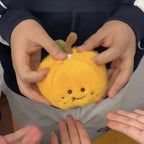 12cm Peelable Orange Plush Keychain – Soft Fruit Segment Stuffed Toy Backpack Pendant, Cute Cartoon Food Gift
