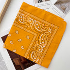 Unisex Men Women Bandana Hairband Cowboy Mens Biker Sports Headwear Wrist Hairwrap Paisley Head Wrap Square Scarf