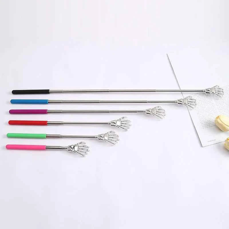 1 Piece Extendable Back Scratcher Portable Telescoping Metal Stainless Steel Back Scratchers Hand Massager