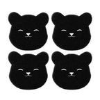 2 /4 Sets Of Household Pet Hair Remover, Machine Washed Bear Sticky Sponge, Reusable, Suitable For Washing Machine, Dryer, Black