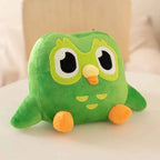 Kawaii Duolingo Green Owl Plush Toy Plushie of Duo The Owl Cartoon Anime Owl Doll Soft Stuffed Animal Children Birthday Gift