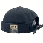 Unisex Vintage Dome Melon Docker Cap Brimless Beanie Hat