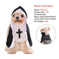 Funny Halloween Cat & Dog Cosplay Costumes – Jesus & Nun Outfits