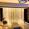 USB LED Curtain String Lights with Remote Control Bedroom Holiday Wedding Birthday Christmas Decor LED Fairy Garland Lamp