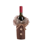 Christmas Wine Bottle Cover Merry Christmas Decorations For Home 2025 Cristmas Ornament Xmas Navidad Gifts Happy New Year 2026
