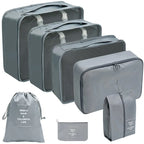 7/8/9/10-Pcs Travel Organizer Packing Cubes Set – Portable Luggage Storage Bags for Clothes, Shoes & Accessories