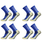 1/4 pairs Anti-slip Soccer Women Men Outdoor Sport Grip Football Yoga Socks