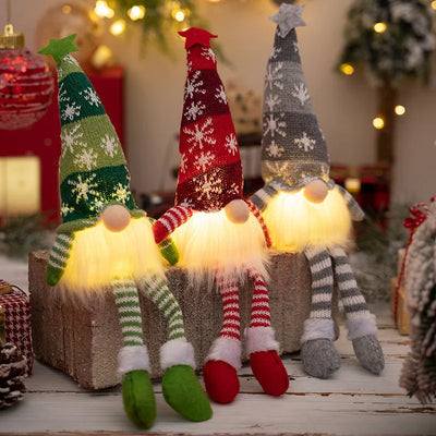 20/30cm LED Faceless Doll Elf Gnome with Lights Christmas Decoration Home Merry Christmas Navidad Children New Year Gift  2025