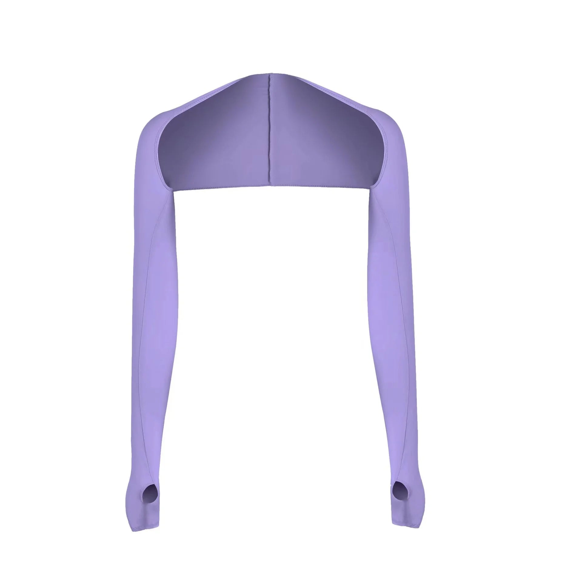 One-piece Ultra-thin Shawl Arm Sleeves Ice Silk Long Gloves Breathable Sun Protection Anti UV Hand Cover Warmer Outdoor Sports