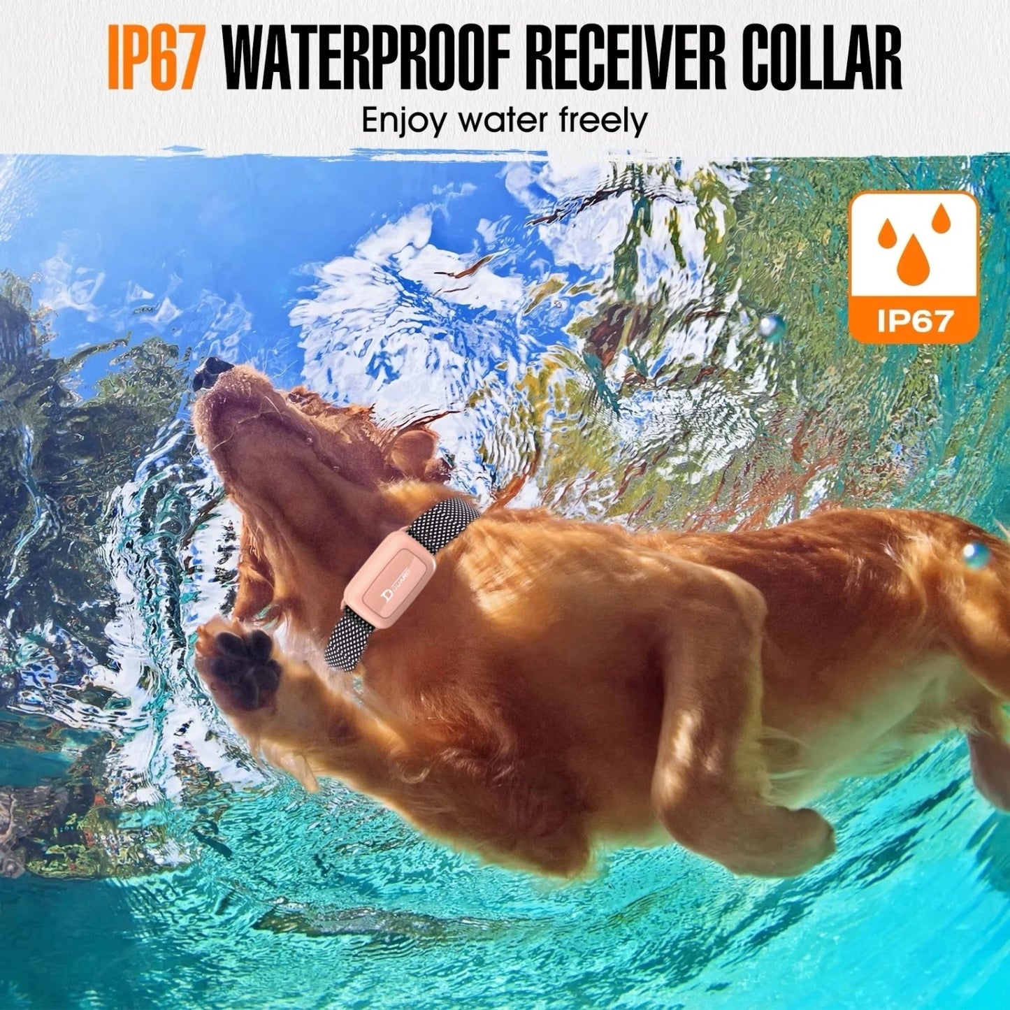 Electric Dog Training Collar – Waterproof Anti-Bark Remote Control