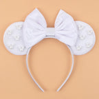 New Trendy Mouse Ears Headband 3.3"Velvet For Girls Soft Bow Hairband Halloween Festival Party Trip DIY Hair Accessories Gifts