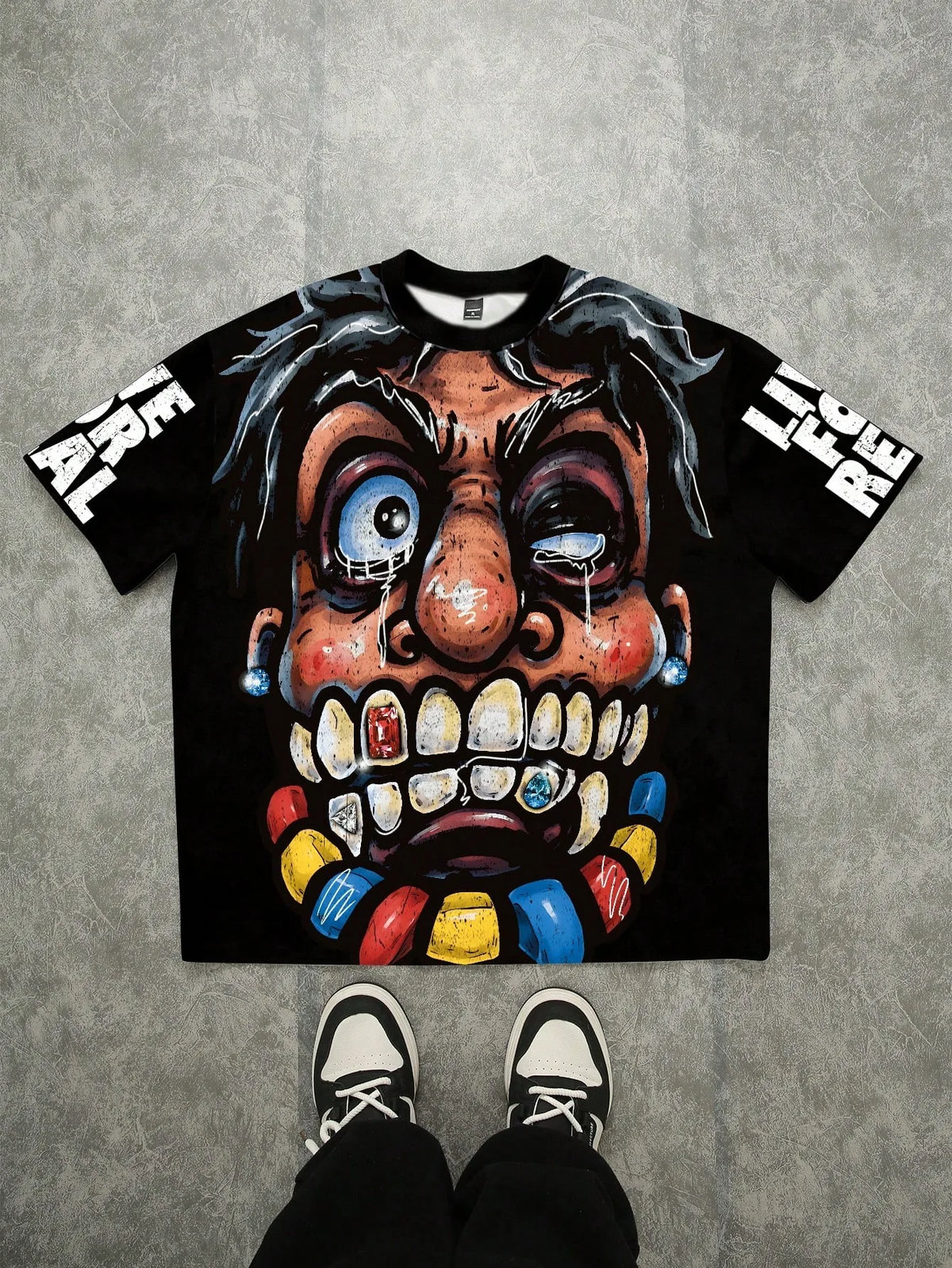 The 2026 summer new men's T-shirt features a casual fashionable comfortable soft and breathable 3D pattern print