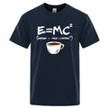 Summer Men T-shirt Cotton Blend Casual Funny Energy=Milk+Coffee Print Men Cool Loose O-neck Tops For Men Short Sleeve Male Tees