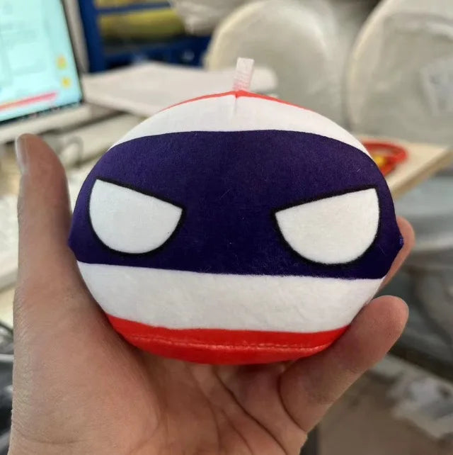 70 styles 10cm Country Ball Plush Toys Polandball Pendant Country Balls Countryball Stuffed Doll Toy Christmas Gift for Kids