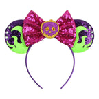 2026 Latest Halloween Cobweb Ears Headband Women Festival DIY Mouse Hairband Kids Party Villains Cosplay DIY Hair Accessories