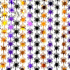 Halloween Pumpkin Bat Spider Fringe Backdrop – Spooky Party Decor