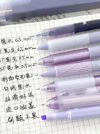 7pcs Boxed Press Students Exam Opening School Gift Gel Pen 0.5mm Black