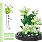 Potted Building Block Simulation Succulent Bouquet Creative Puzzle Building Block Eternal Flower Home Decoration Rose