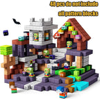Magnetic Building Blocks Mine World Magnetic Pool Castle Villa Party Construction Brick Cube STEM Boy Girl Children Toy Set Gift