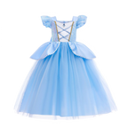 Kids Princess Cosplay Costume Girl Snow Queen Dress Halloween Carnival Clothes Cute Cosplay Evening Party Clothing for 2-10 Year