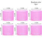 Hair Rollers Self Grip Hook Hair Curlers Heatless Roller Salon Dressing Curlers Jumbo Size Sticky Hair Styling Tools