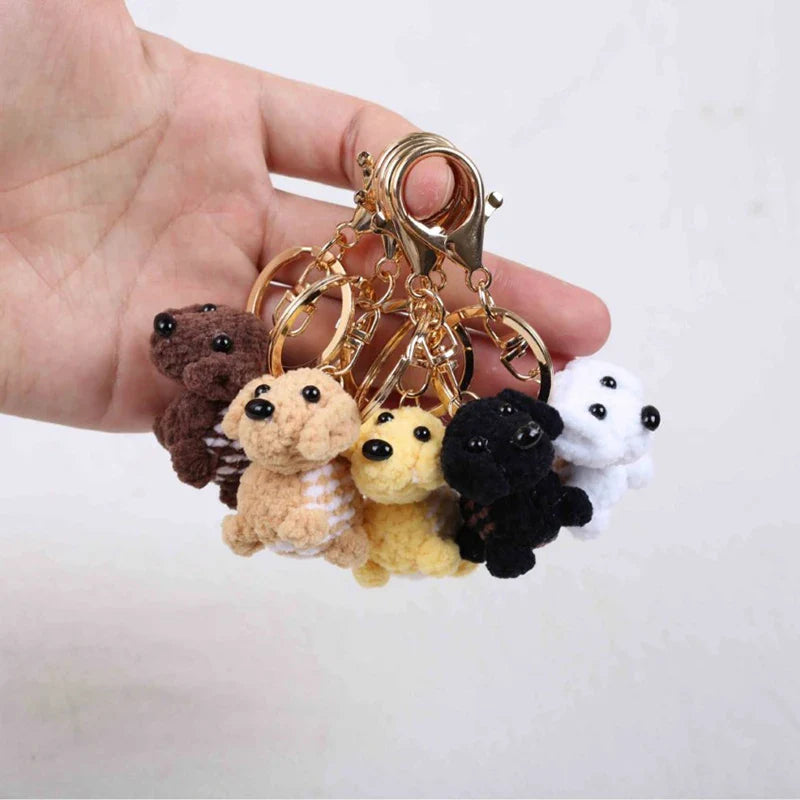 Mini Animal Crochet Keychain Cute Knitted Doll Keyring