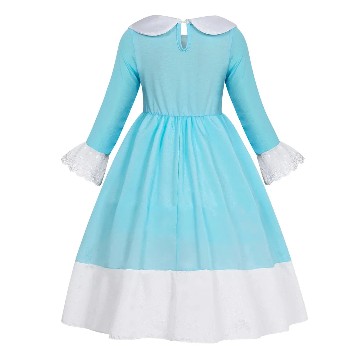 Rosalina Dress Girls Peach Children Halloween Costume Game Role Play Princess Dress Long Sleeve