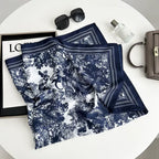 Spring Scarf Women's Luxury Design Scarf Silk Smooth Scarf Soft Muslim Headband Shawl Beach90x90cm