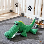 Pet Chew-Resistant Plush Interactive Toy with Sound, Dinosaur Shape, Crocodile, Suitable for Large, Medium, and Small Pets Like Cats and Dogs, Double-Layer Fabric, Built-In Airbag