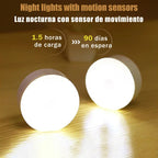 LED Night Light Smart Human Body Sensor with Digital Sensor Head Magnetic Suction Wireless-Use Eye Protect Night Lamp