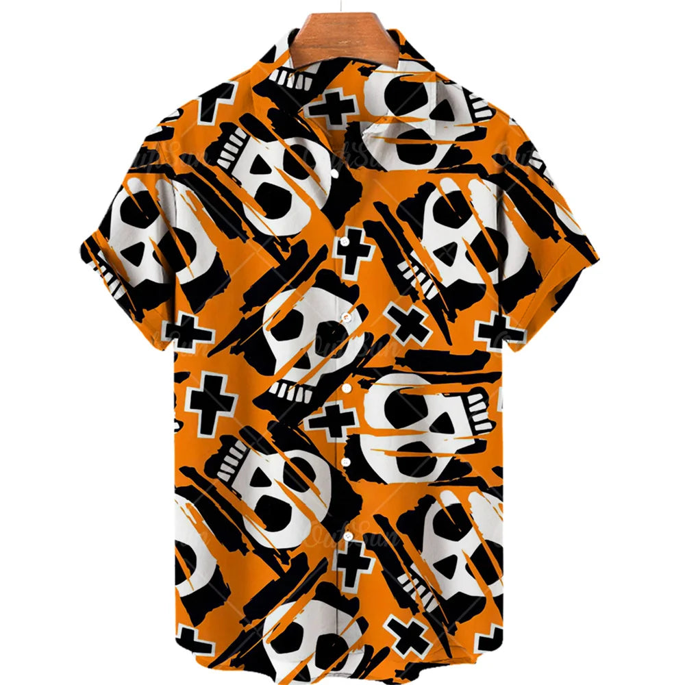Men's Designer Hawaii Shirts Short Sleeve Collar Top Fashion Streetwear 3d Printed XS-5XL Hiphop Casual Vintage Clothing