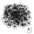 50-100Pcs Halloween Luminous Spiders Scary Trick Spider Indoor & Outdoor Haunted House Decorative Props Halloween Party Supplies
