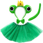 Animals  Children  Headband Tutu Skirt Tail Bow Kids  Girl Party Props Elephant Tiger Fox     Halloween Costume Cosplay