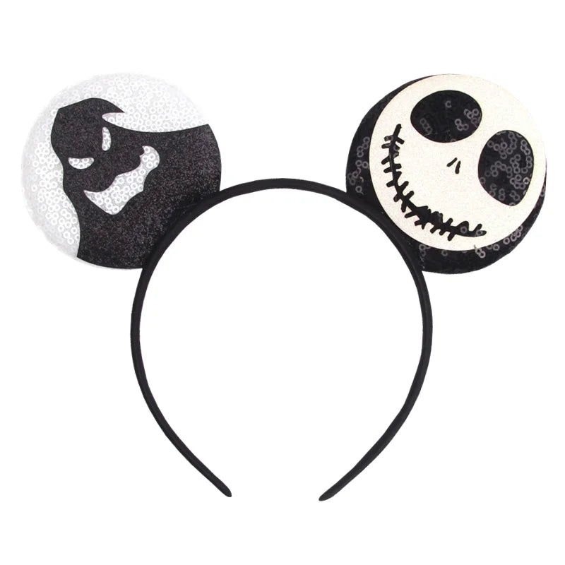 2026 Latest Fashion Ear Headband Sequin Bows For Girl Adult Kids Halloween Party Cosplay Hair Accessories Princess Hairband