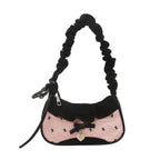 Fashion Grid Mini Handbags Adjustable Shoulder Strap Korean Hand-held Commuting Bag Single-shoulder Crossbody Bag Underarm Pouch