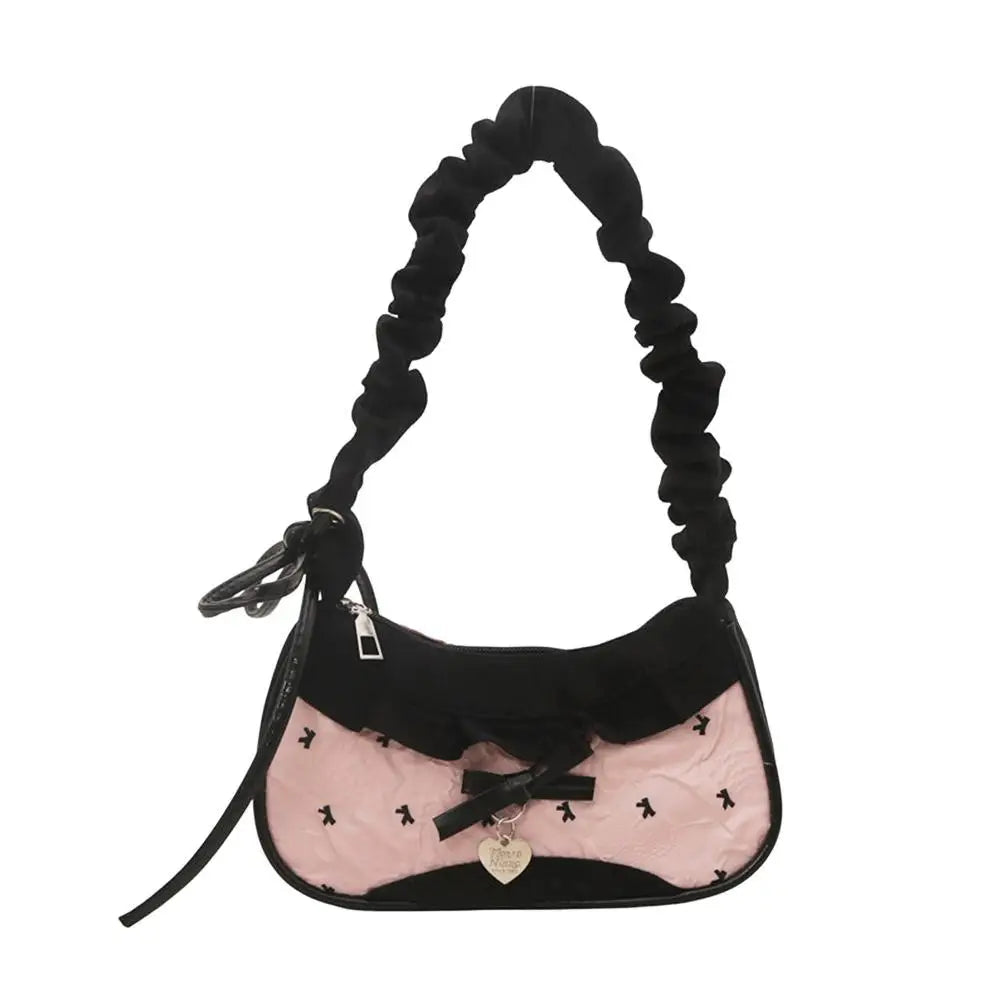 Fashion Grid Mini Handbags Adjustable Shoulder Strap Korean Hand-held Commuting Bag Single-shoulder Crossbody Bag Underarm Pouch