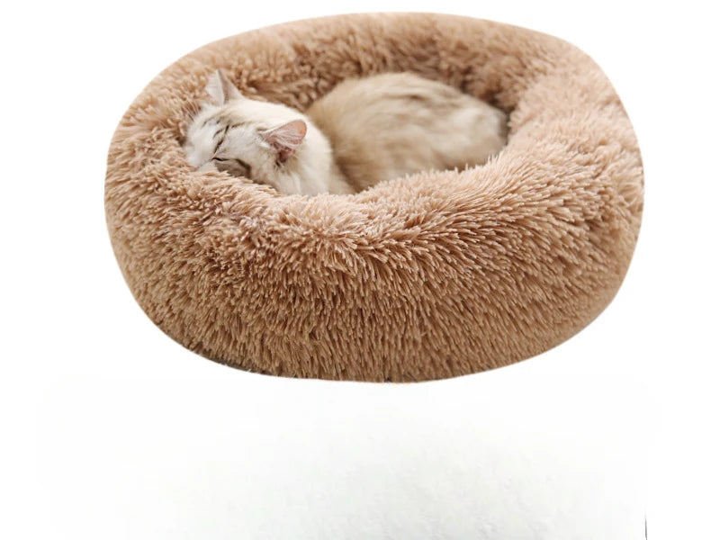 Home Plush Pet Nest Winter Cat Nest Dog Nest Warm Detachable and Washable Round Cat Nest Pet Bed Seasonal Universal Decoration - WTN Essentials 