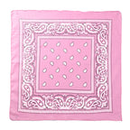 Fashion Hip Hop Bandana Kerchief Unisex Black Hair Band Neck Scarf Headwear Wrist Wraps Head Square Scarves Print Handkerchief