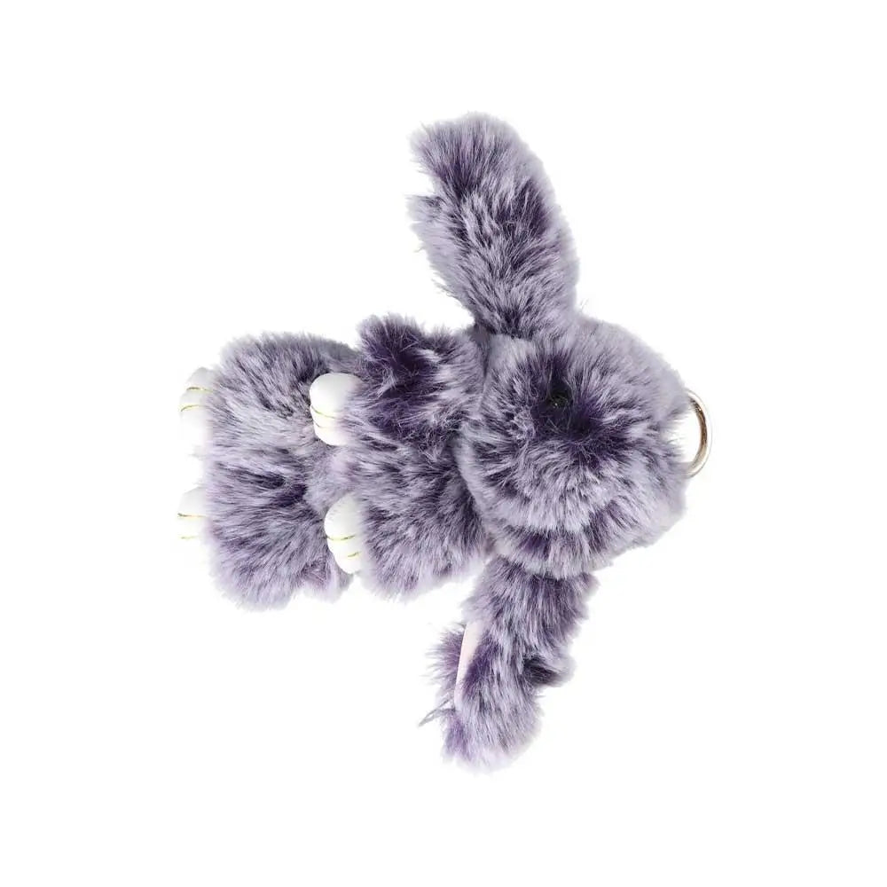 Fluffy Bunny Plush Keychain Cute Rabbit Bag Charm