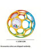 Soft Baby Grasping Ball Rattles with Bell Ball Early Education Educational Sensory Toy Random Color）