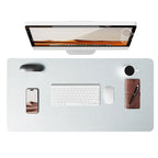 Large PU Leather Desk Pad – Non-Slip Office Mouse Pad & Desk Protector for Laptop, Keyboard, and Workstation