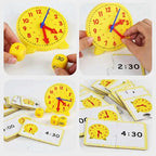 Montessori Learning Clock Educational Puzzle Toy for Preschool Kids