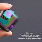 Square Decompression Spinning Top Dice Cube Anti-Anxiety Fingertip Toys Hand Fidget Spinner Vent Toys Flipo Flip For Children