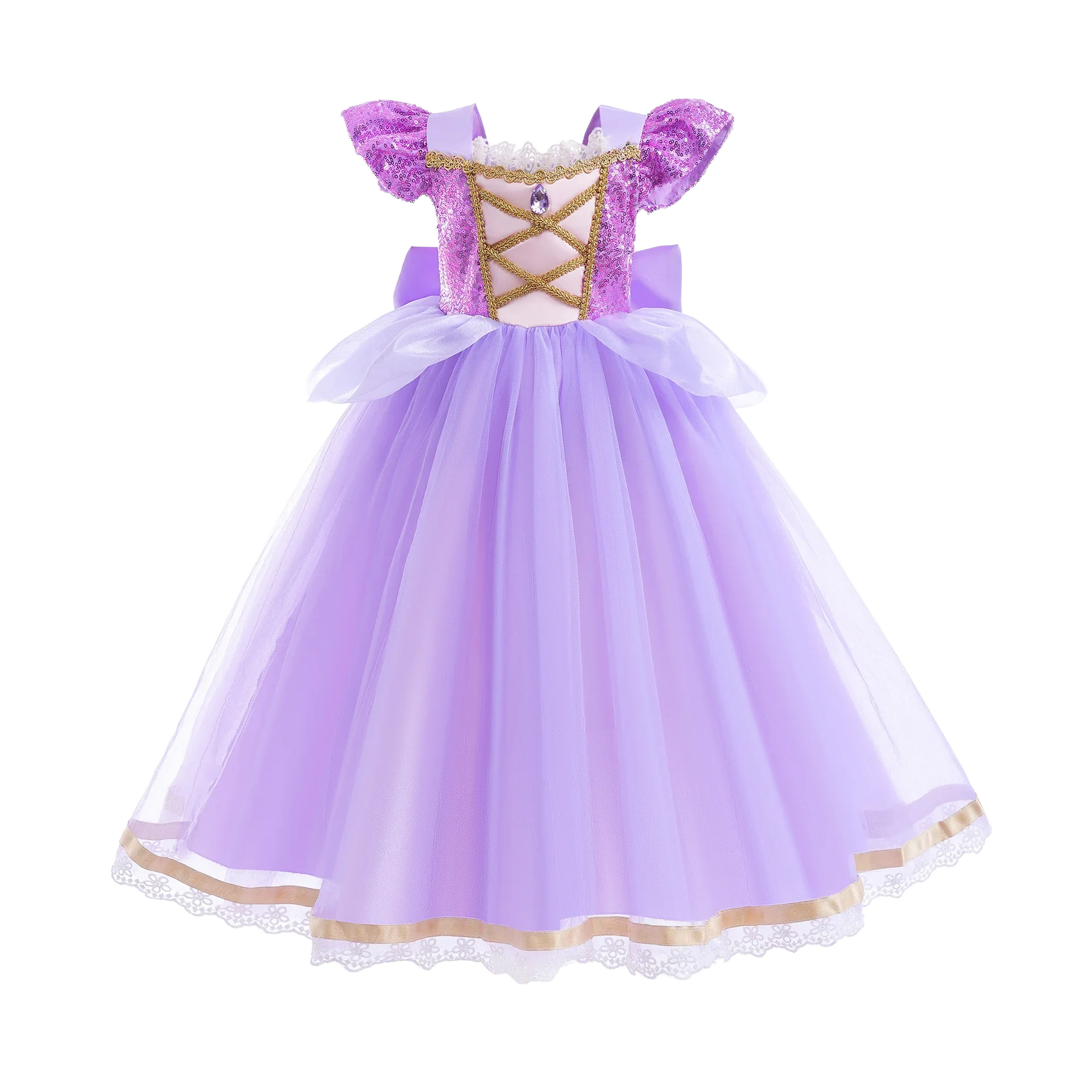 Girl Elsa Anna Dress Princess Costume Snow Queen Dress Baby Halloween Ariel Carnival Clothes Kids Cosplay Clothes Party Clothing